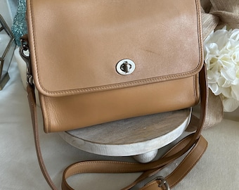 COURT BAG in British Tan Vintage Coach Style #9870 *made in