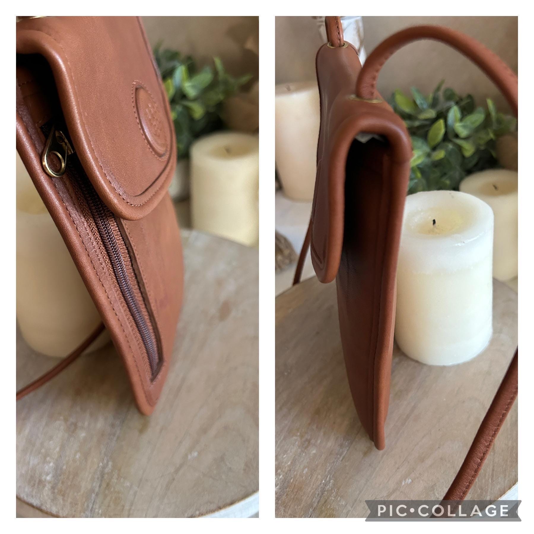 Vintage Coach US Olympics Edition British Tan Pass Holder Pouch