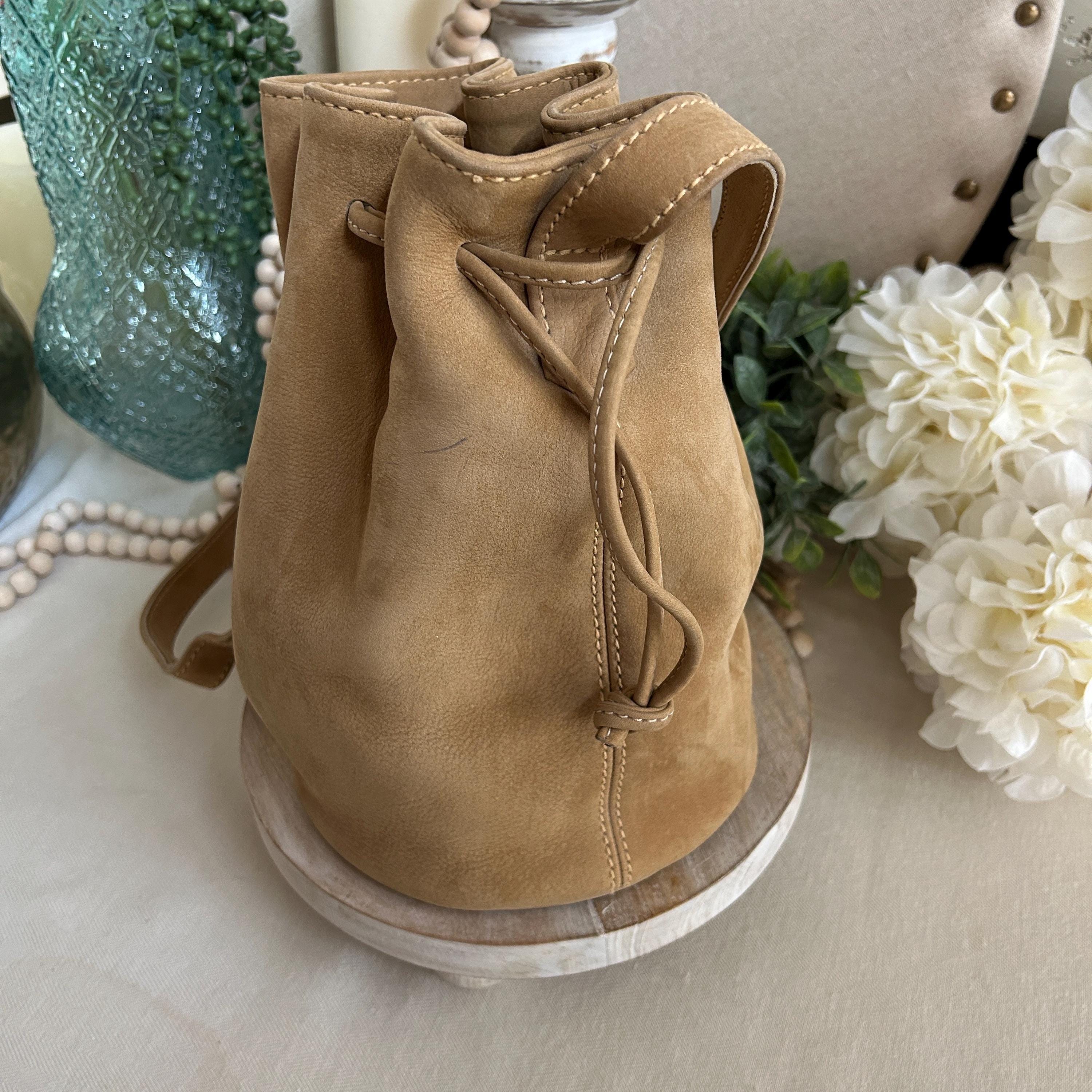 バッグ Vintage COACH Drawstring Nubuck Backpack Vintage Coach Sonoma Drawstring Nubuc Bucket Bag 4931 Sand Golden