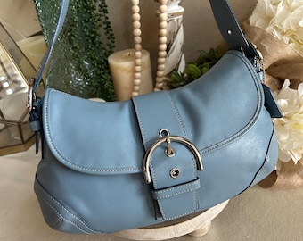 Vintage COACH Soho Brown Square Leather Mini Bag - Etsy 日本