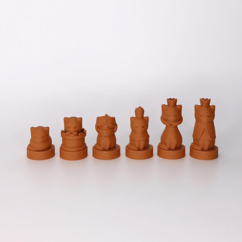 John Rooks Cat Mini Cat Chess Set – Foldable Travel Board With Storage, Unique Pieces ...