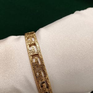 Vintage bracelet, cuff bangle GG diameter 6,5cm (2,6 inches) , unisex bracelet