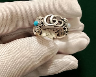 Vintage silver ring GG, size 7 (14 мм), size 8 (18mm), size 9 (20mm), unisex