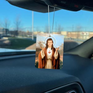 Jesus Harry Styles Car Air Freshener- One Direction, 1D, Boy Bands, Reusable, Car Freshener, Fresh Scent, Car Accessory, Christmas Gift