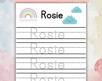 Custom Christmas Name Tracing Bundle Handwriting Practice Personalized ...