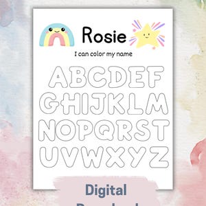 Custom Unicorn Name Tracing Bundle Handwriting Practice Personalized ...