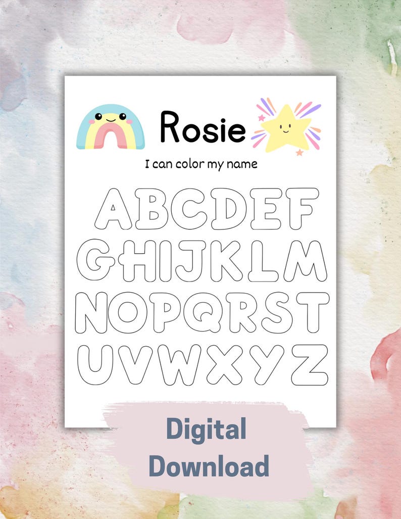 Custom Unicorn Name Tracing Bundle Handwriting Practice Personalized ...