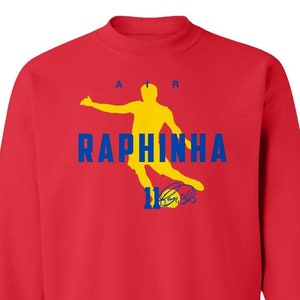 Barcelona Soccer Star Player - Air Raphinha #11 Football Inspired Red Edition Unisex and Toddler T-Shirt, Long Sleeve and Sweatshirts