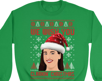 Clarkin 'Weihnachten in Indiana Basketball - Clark # 22 Weihnachten inspiriert Ugly Xmas Pullover Unisex und Long T-Shirt, Sweatshirt, Hoodie