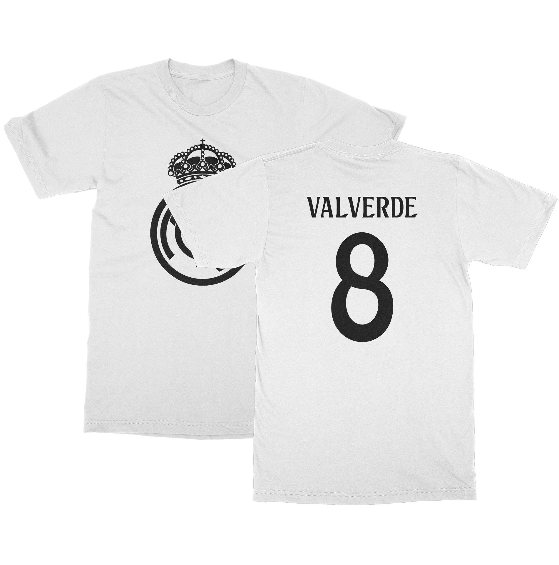 Madrid Soccer Star Player - Valverde #8 Football 2sided Inspired 