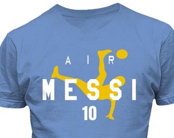 Air Messi Argentina Football Star Player - Messi #10 Unisex T-Shirt, Long Sleeve and Sweatshirt Football Jerseys Collection