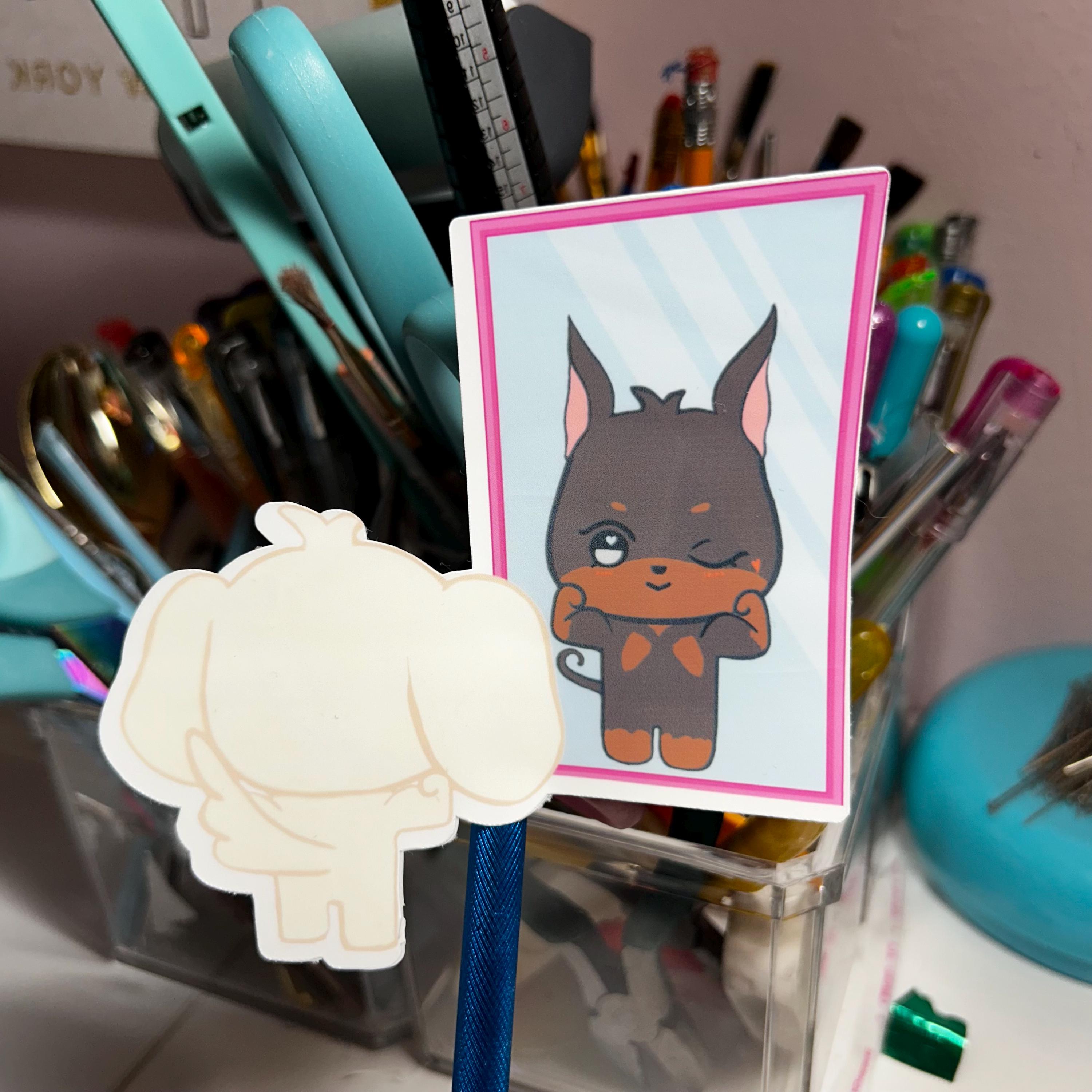 Ateez Aniteez Hetmongi Doberman Sticker- Cute Kpop Vinyl Sticker- Ateez ...