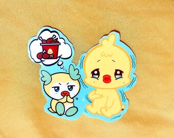 Ateez Mingi Aniteez Mighteez Stickers: Kpop Waterproof Vinyl Decals