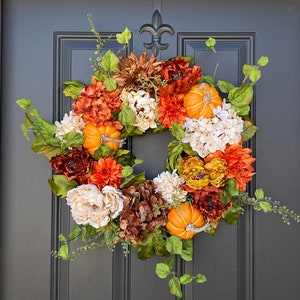 Twoinspireyou Fall WREATHS for Front Door, Fall Wreaths, Autumn Wreaths, Thanksgiving Wreath