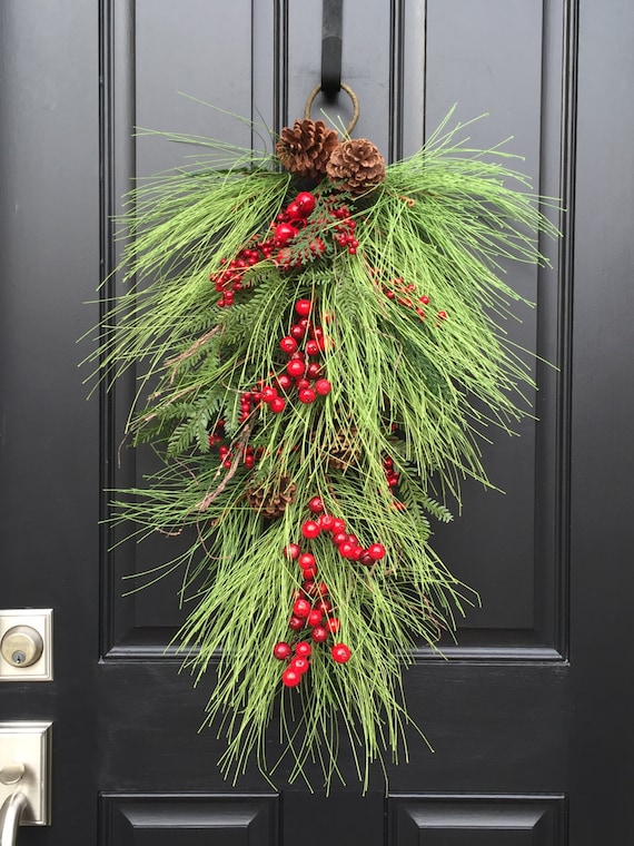 Christmas Swag Wreath Swag Wreath Wreath Christmas Swag Etsy