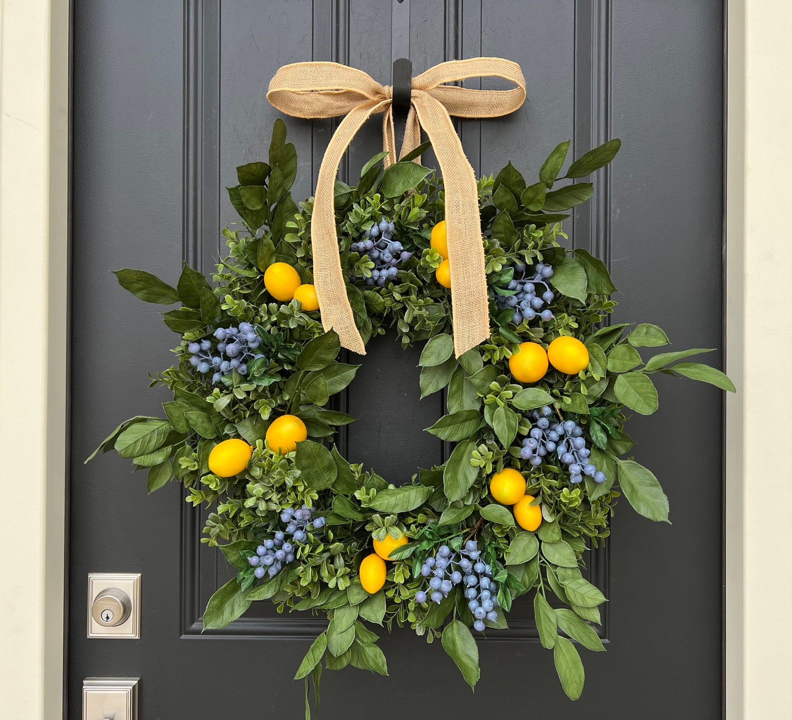 Lemons and Blueberry Wreath