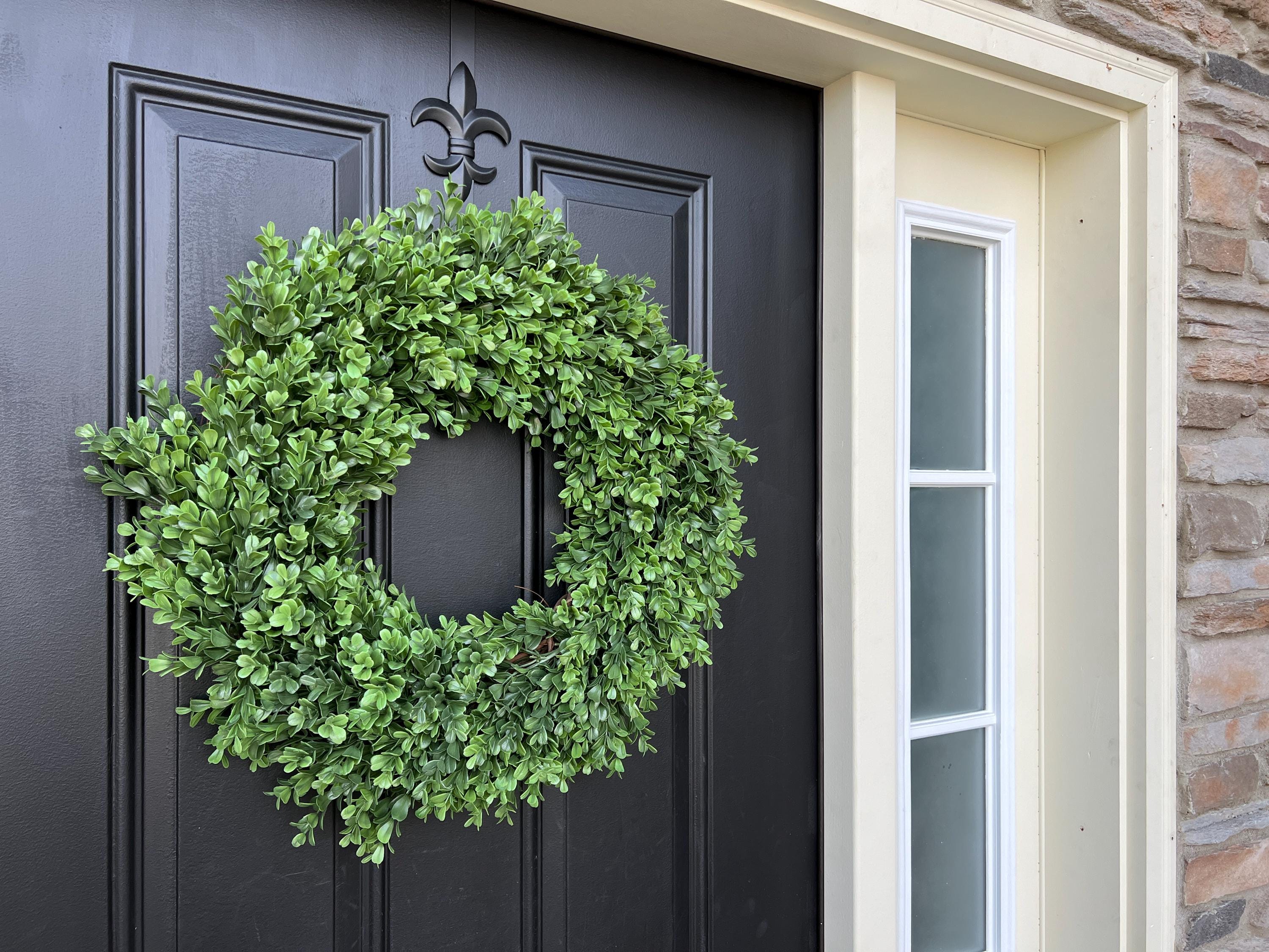 Boxwood Wreath for Front Door - Etsy