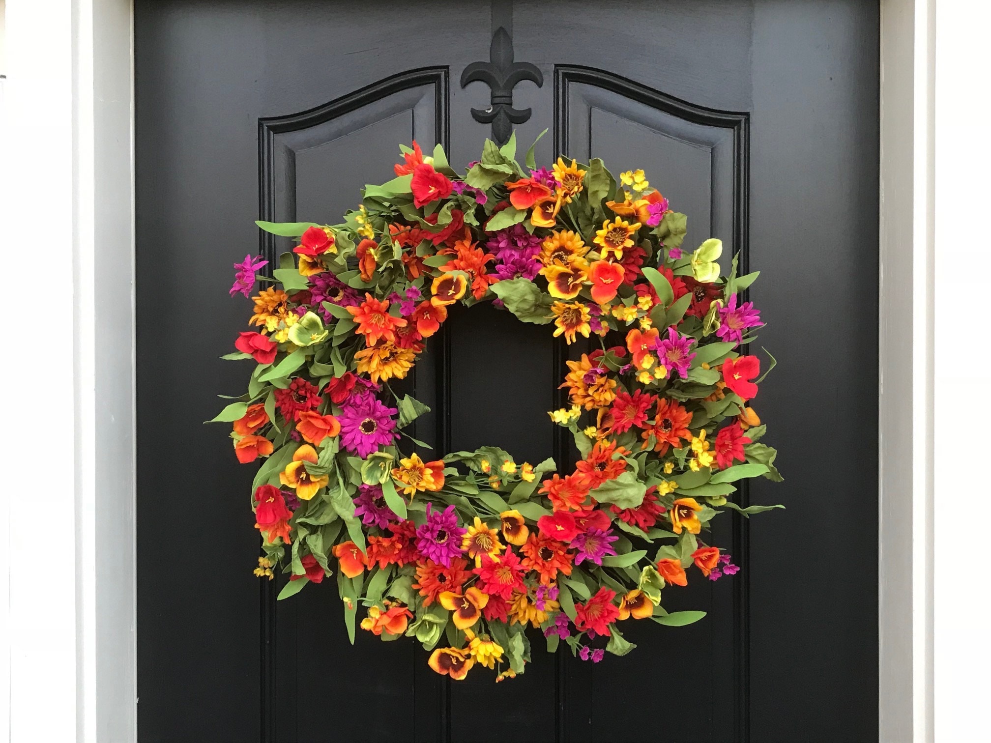 Spring Summer Door Decor Spring Wreath for Front Door Spring Etsy