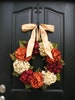 Fall Hydrangea Wreath, Etsy Autumn Wreaths for Front Door, Twoinspireyou Wreaths, ON SALE Wreaths 