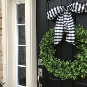 Boxwood Wreath, Front Door Wreaths, Artificial Boxwood Wreaths, XL Boxwood Wreaths, Realtor Gift Ideas image 6