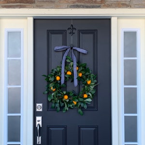 CITRUS WREATHS, Oranges Wreath, Wreath With Oranges, Taste of SPRING, Spring Door Wreaths, Realtor Gifts, New Home Owner Gifts image 3