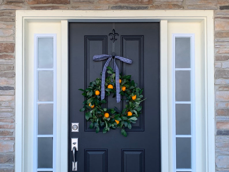 CITRUS WREATHS, Oranges Wreath, Wreath With Oranges, Taste of SPRING, Spring Door Wreaths, Realtor Gifts, New Home Owner Gifts image 3