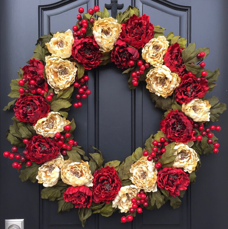 Christmas Wreaths Holiday Wreaths Front Door Wreaths Etsy