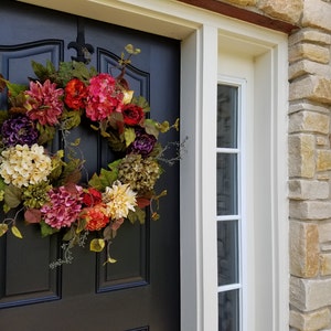 Front Door Wreaths for Summer, Colorful Year Round Wreath, BEST SELLER image 5