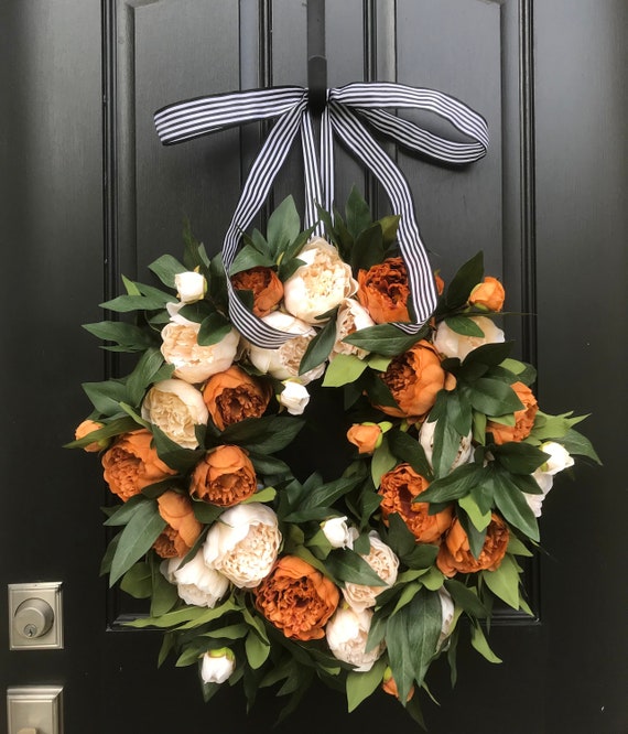 BEST SELLER Every Day Peony Wreaths for Front Door 22 Inch Spring