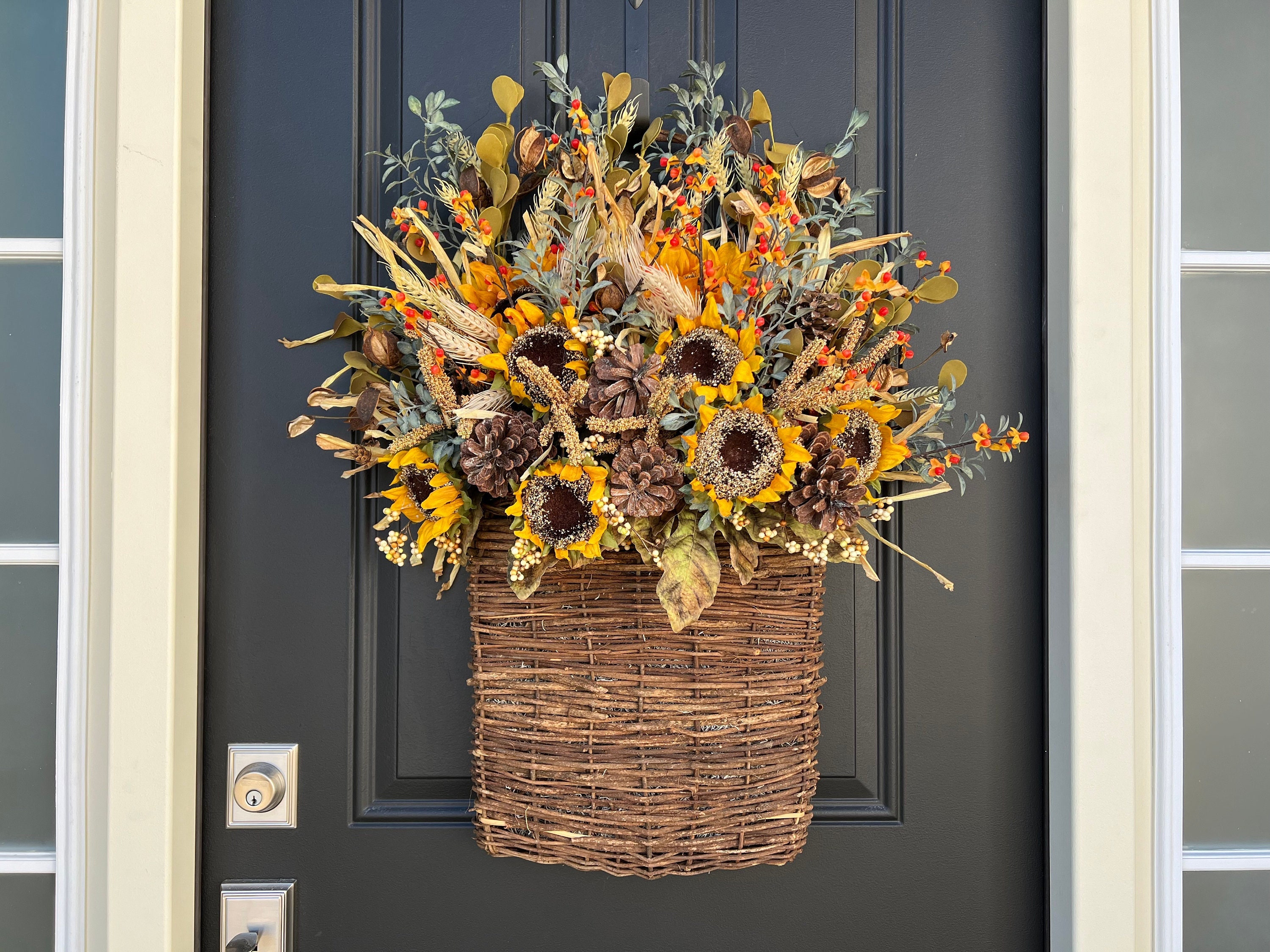Linen Wreath/Basket Sash - Fall Oak Branch – The Southern Farmhouse