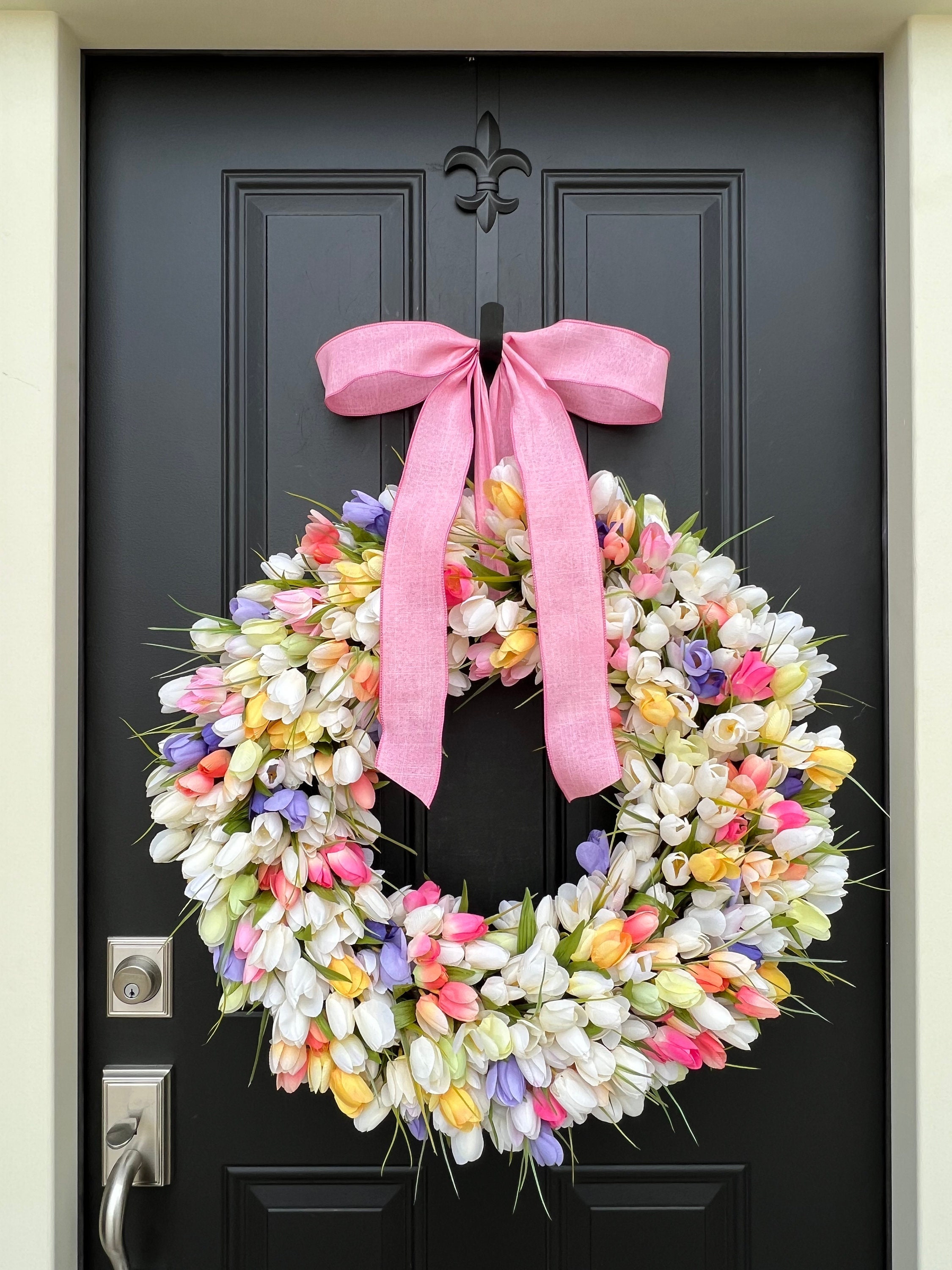 Tulip Heart Wreath, Front Door Wreaths, Valentine's Day Decor, Spring -  TwoInspireYou