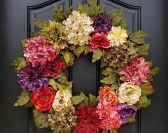 WREATHS, Front Door Wreaths, Summer Door Wreaths, Beauty of Summer, Most Beautiful Wreaths, Wreaths of Beauty, Colorful Wreath