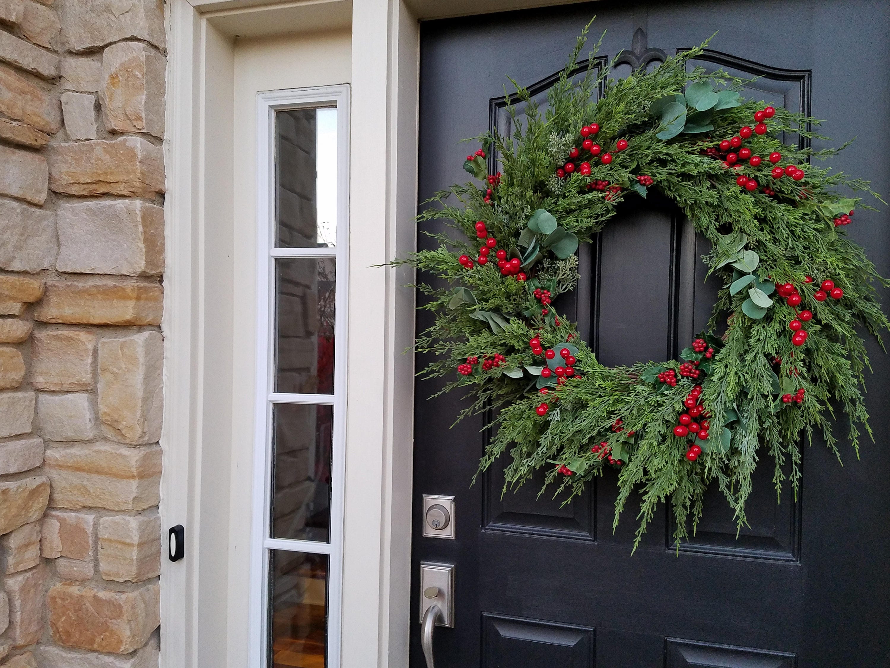 CHRISTMAS Wreath for Front Door Holiday Decor Wreaths Etsy