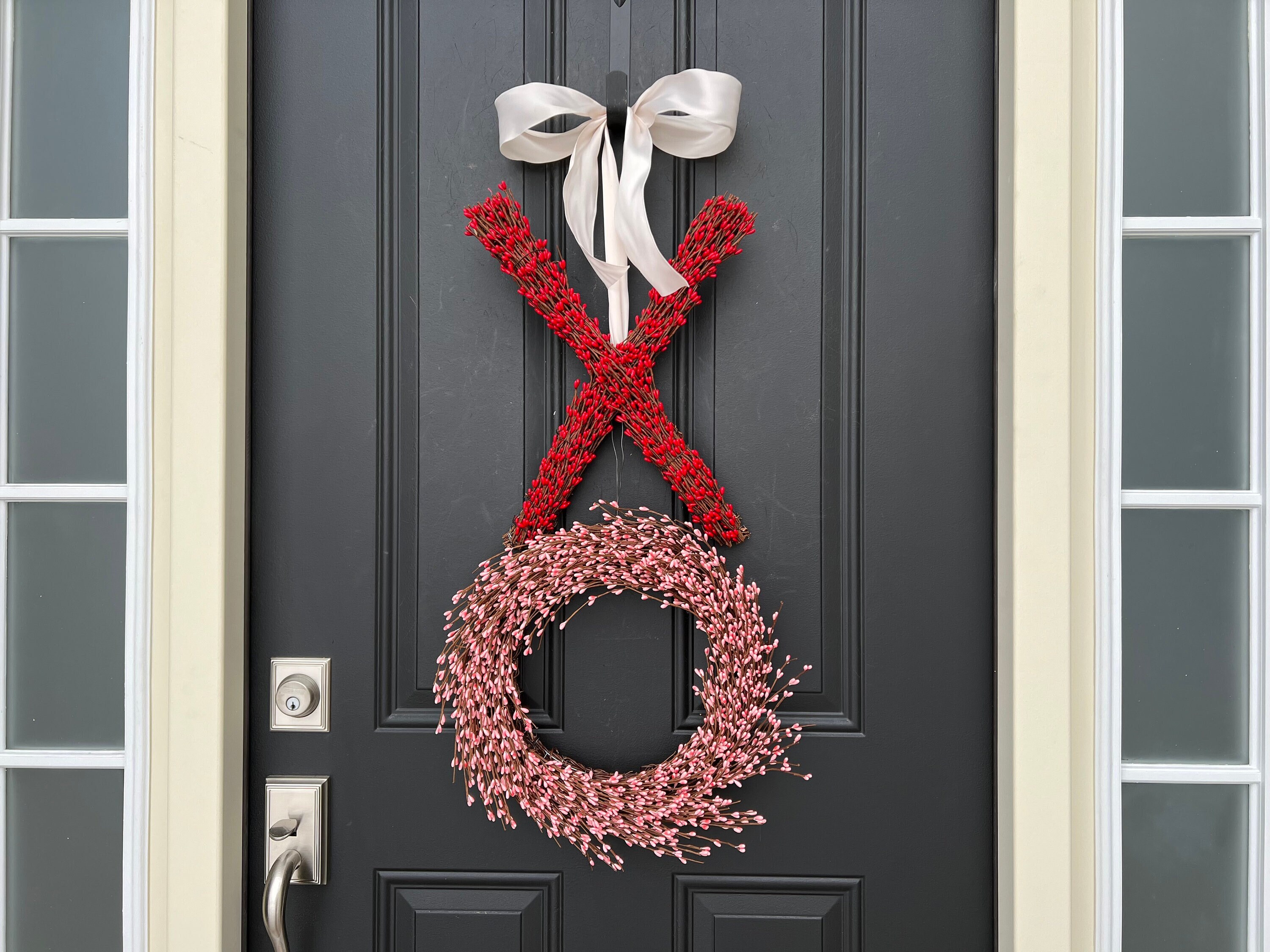 New Valentine's Day Door Front Decoration Wreath Valentine's - Temu