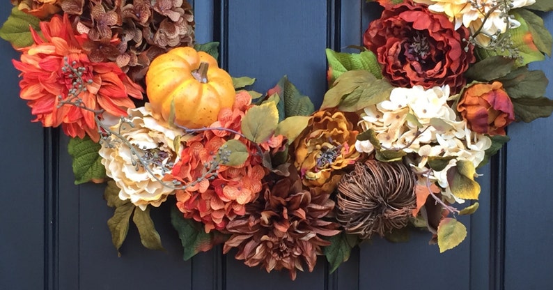 Wreaths Fall Wreath Front Door XL Fall Wreaths Fall Door Wreaths Large Thanksgiving Wreath Thanksgiving Wreaths Fall Wreaths