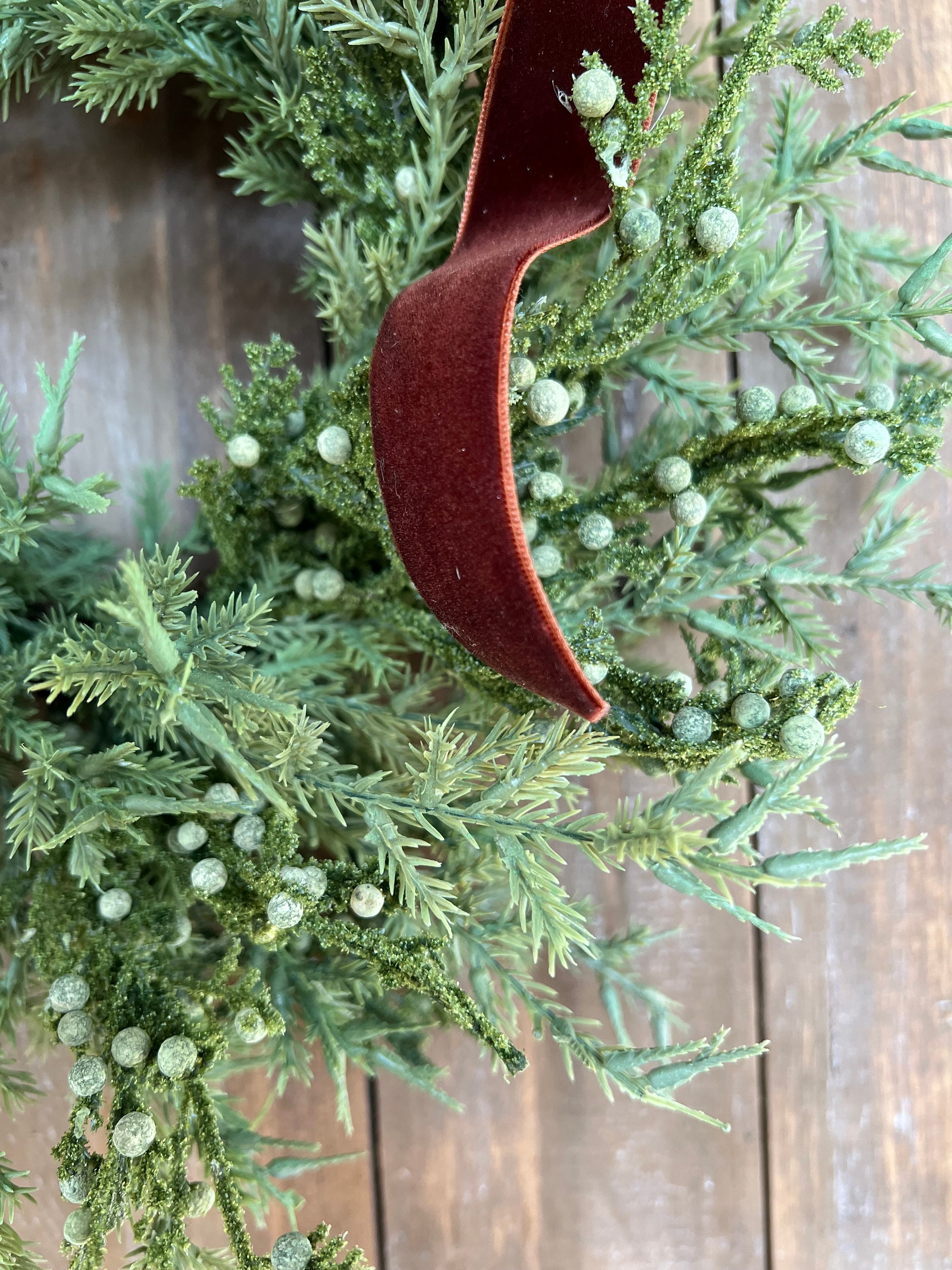 Mini Decor Wreath Window Wreaths Small Juniper and Pine Etsy