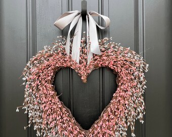 Front Door Wreaths | Valentine's Day Wreath | Pink & Silver Decor