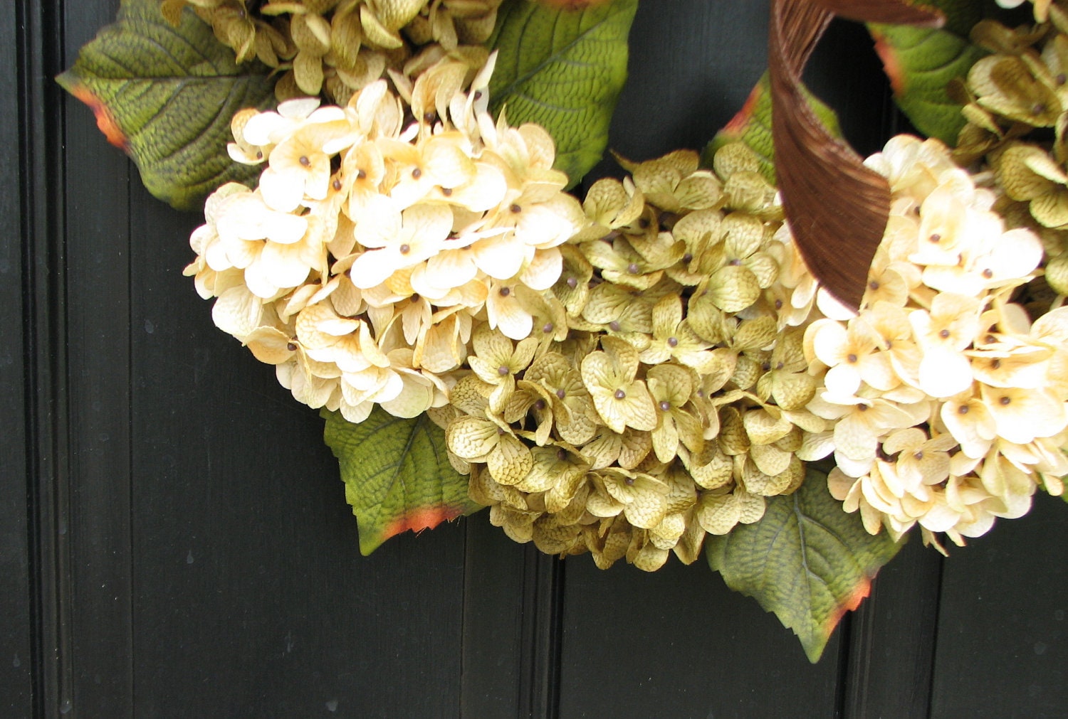 Wreaths Hydrangea Wreath Hydrangea Blooms Wedding Decor Etsy