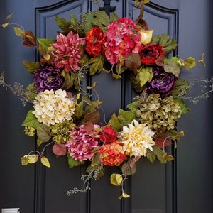 Front Door Wreaths for Summer, Colorful Year Round Wreath, BEST SELLER image 4