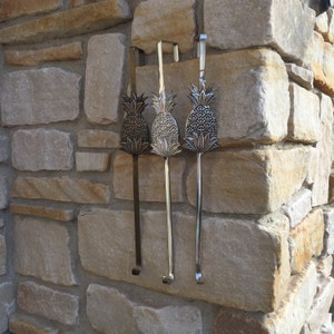 Handcrafted Pineapple Wreath Holder: Solid Brass Door Hook
