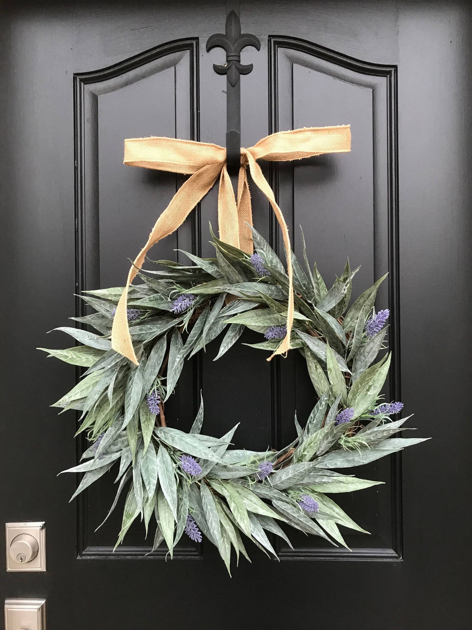 Modern Bay Leaf Wreath LAVENDER WREATHS Wreath Wreath With Etsy