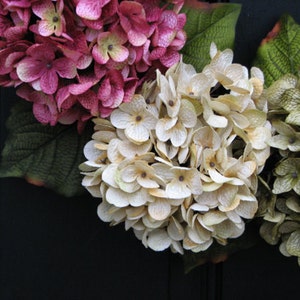 Hydrangea Wreaths, Summer Wreaths, Summer Hydrangea Wreaths, Summer Decorative Wreaths, Pink Hydrangeas, Green Hydrangeas image 5