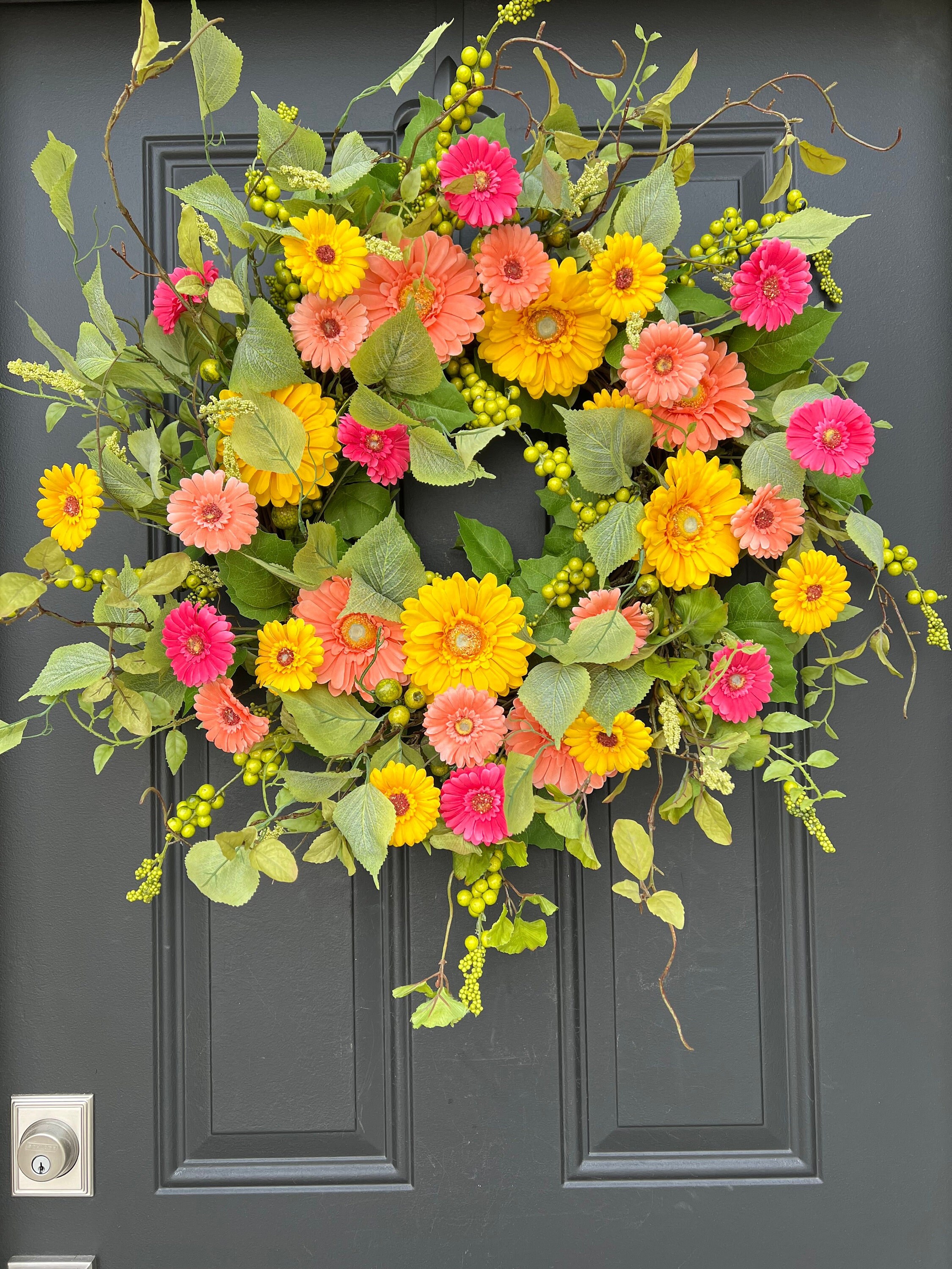 Sullivans 25 Artificial Beautiful Pink Gerbera Daisy