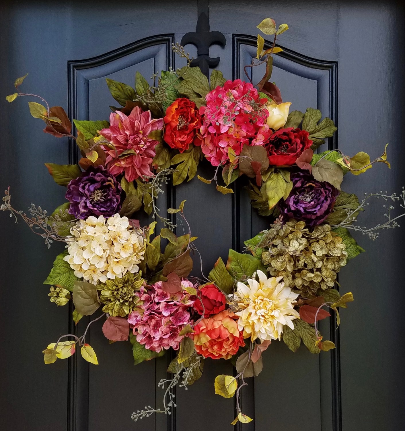 The Bold and the Beautiful Floral Basket, Summer Door Baskets -  TwoInspireYou