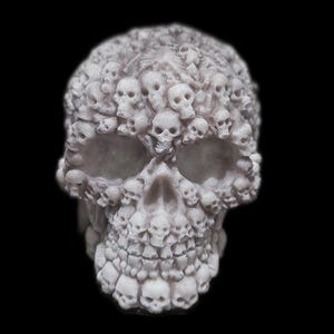 Handcrafted Skull statue figurine