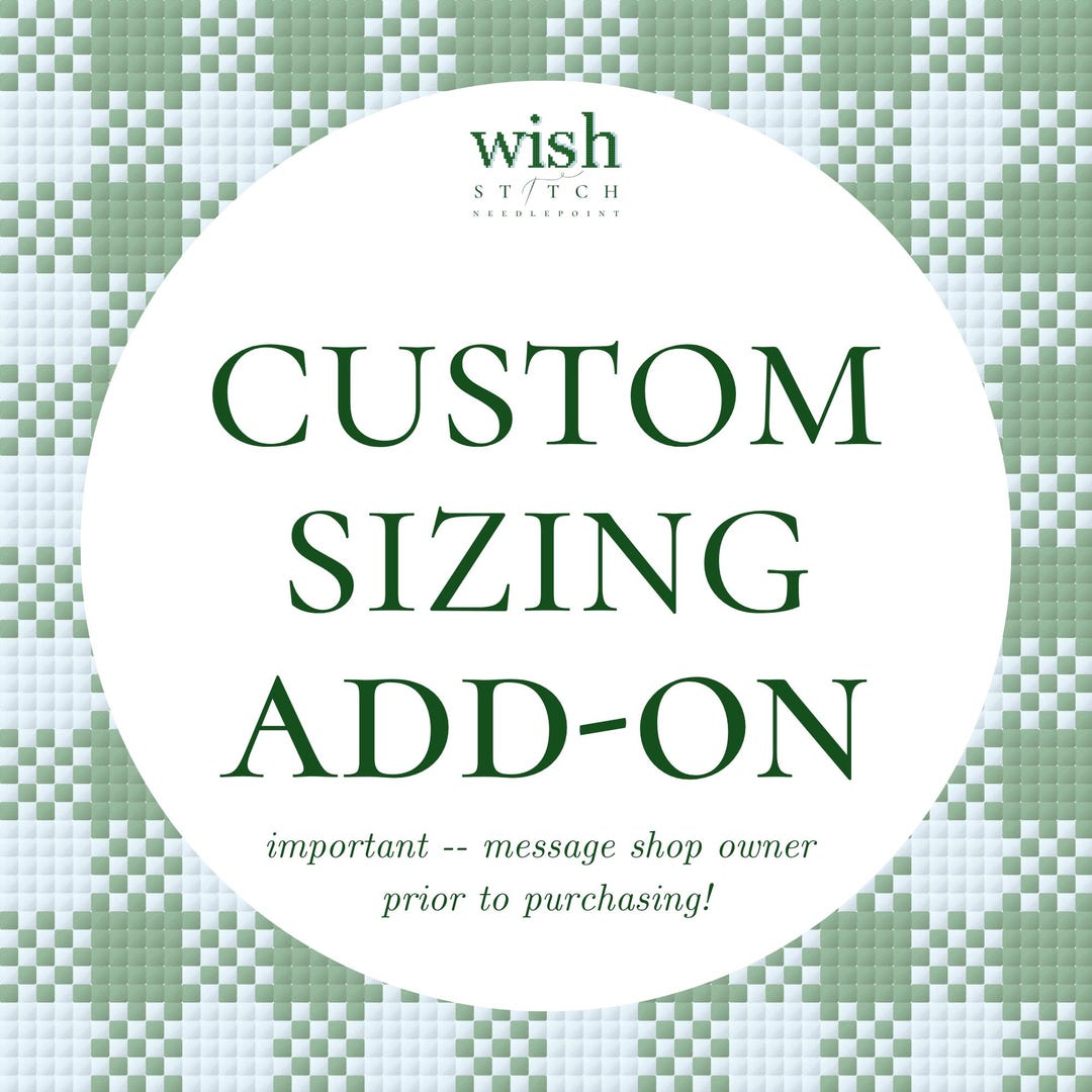 Custom Sizing Add-on - Etsy