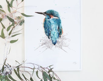 Australian Bird Kingfisher Limited Edition Giclee Art Print