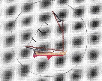 Cotuit Skiff Needlepoint Ornament Canvas