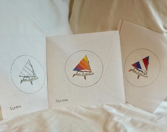 Sunfish Needlepoint Ornament Canvas