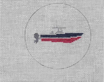 Regulator Center Console Needlepoint Ornament Canvas